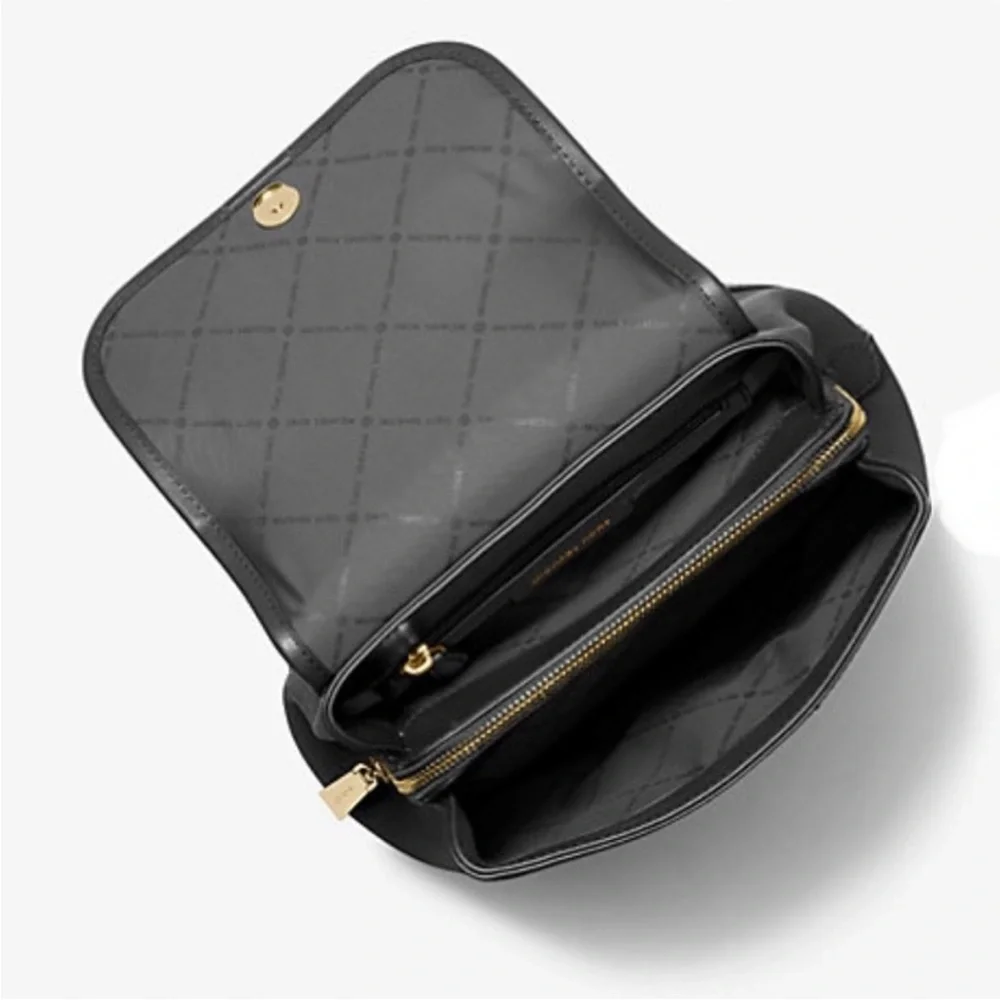 Michael Kors Harrison Medium Saffiano Leather Backpack in Black
